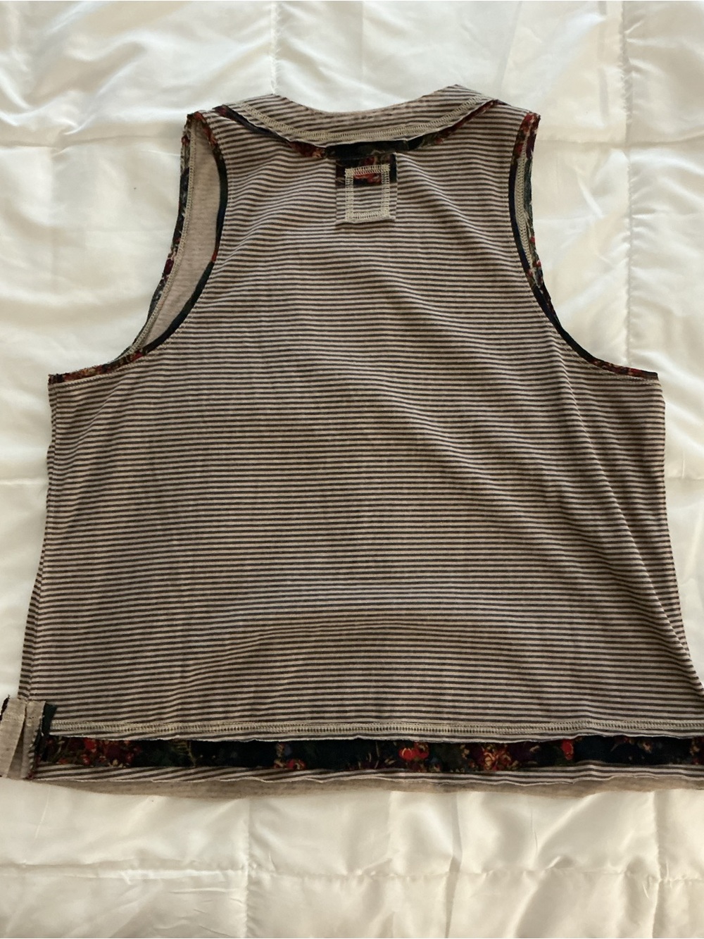 NATURAL LIFE Stay Cool Striped Tank - Light Taupe - Picture 3 of 5
